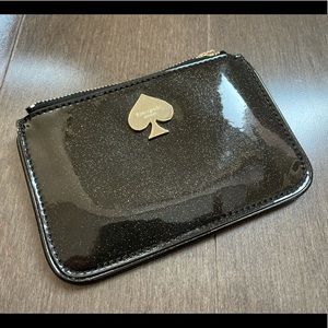 Kate Spade Bronze Glitter Card Case